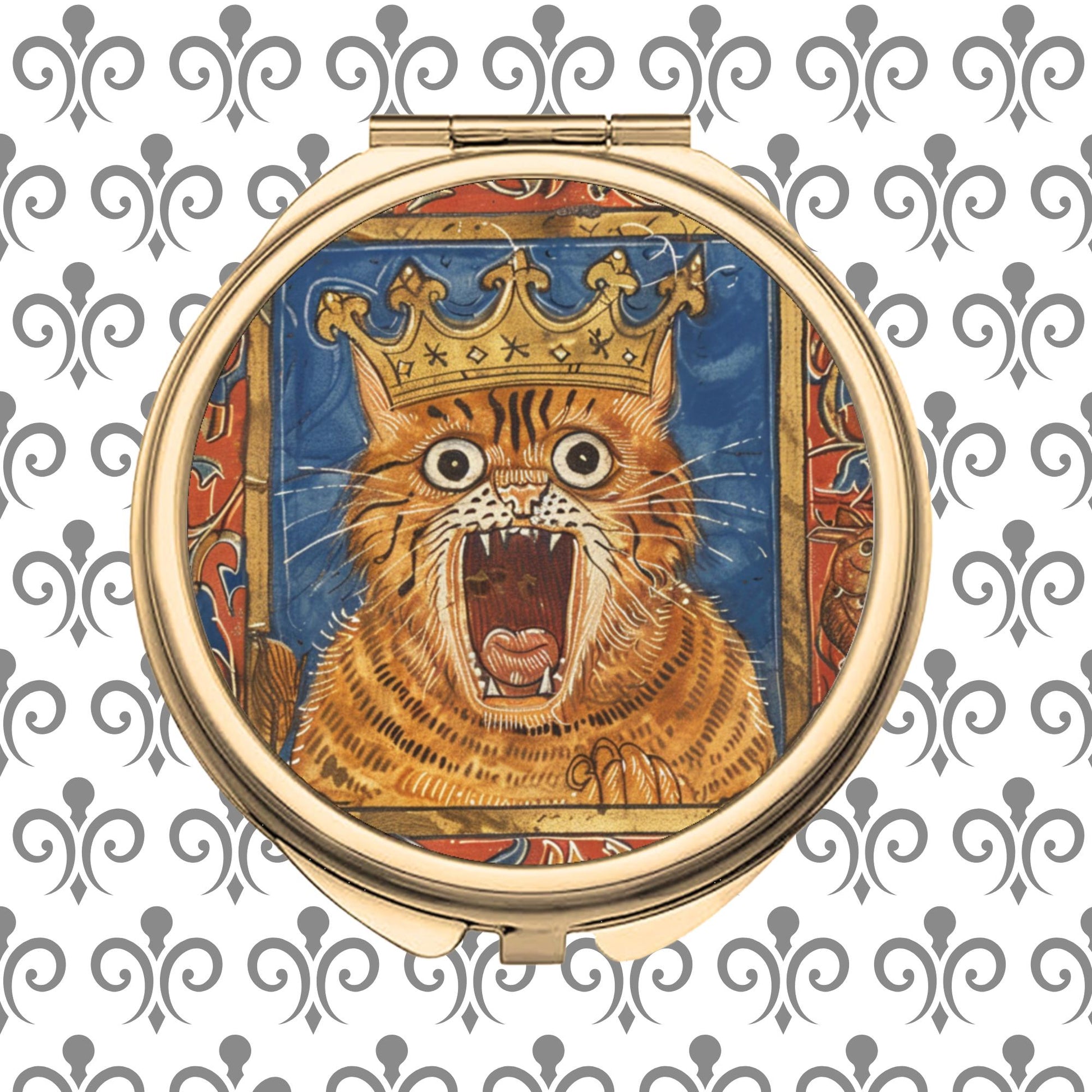 Round Compact Mirror - Classic Gold Untitled design - 2025-11-14T113726.366 - Wyrd Dezigns