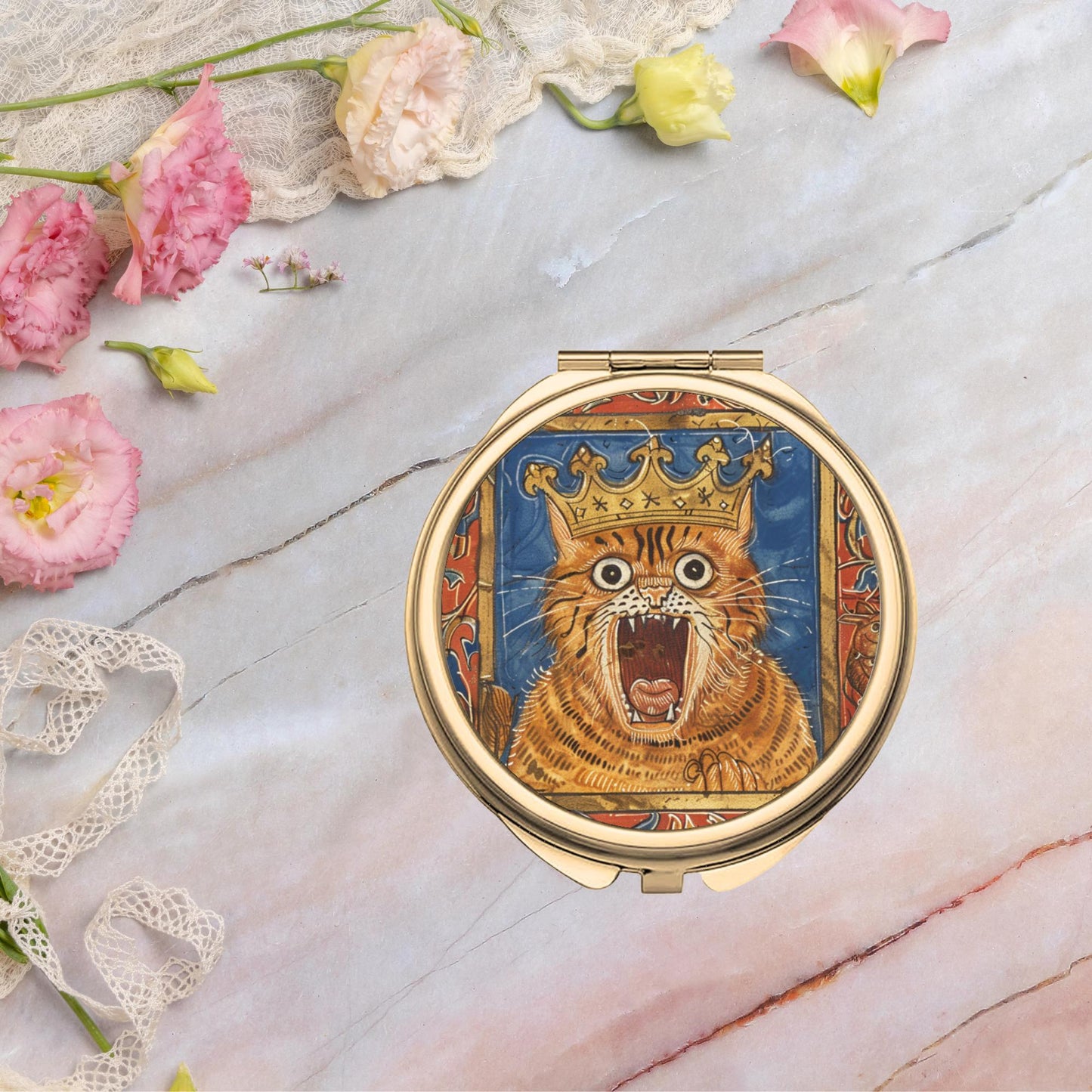Round Compact Mirror - Classic Gold Untitled design - 2025-11-14T113726.366 - Wyrd Dezigns