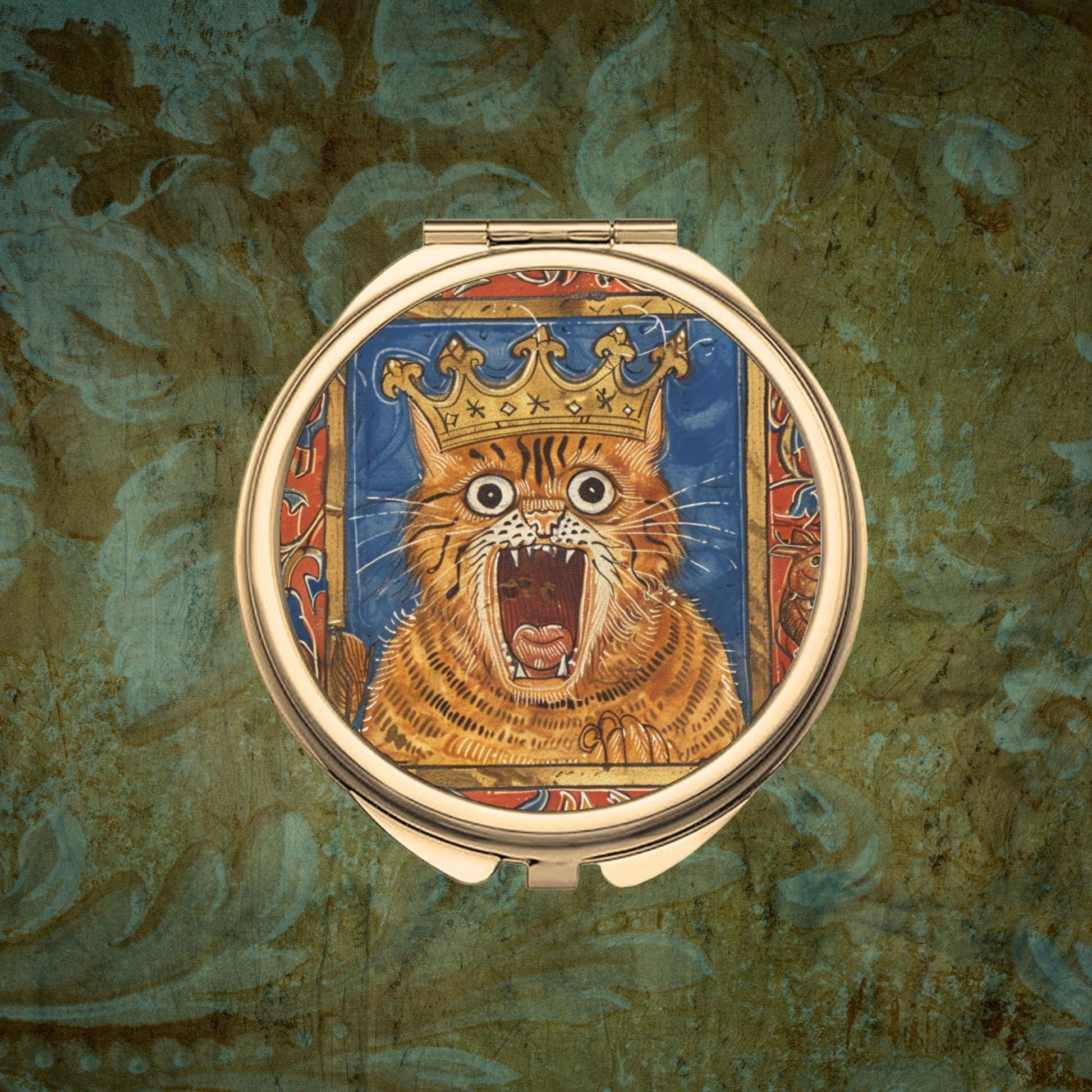 Round Compact Mirror - Classic Gold Untitled design - 2025-11-14T113726.366 - Wyrd Dezigns