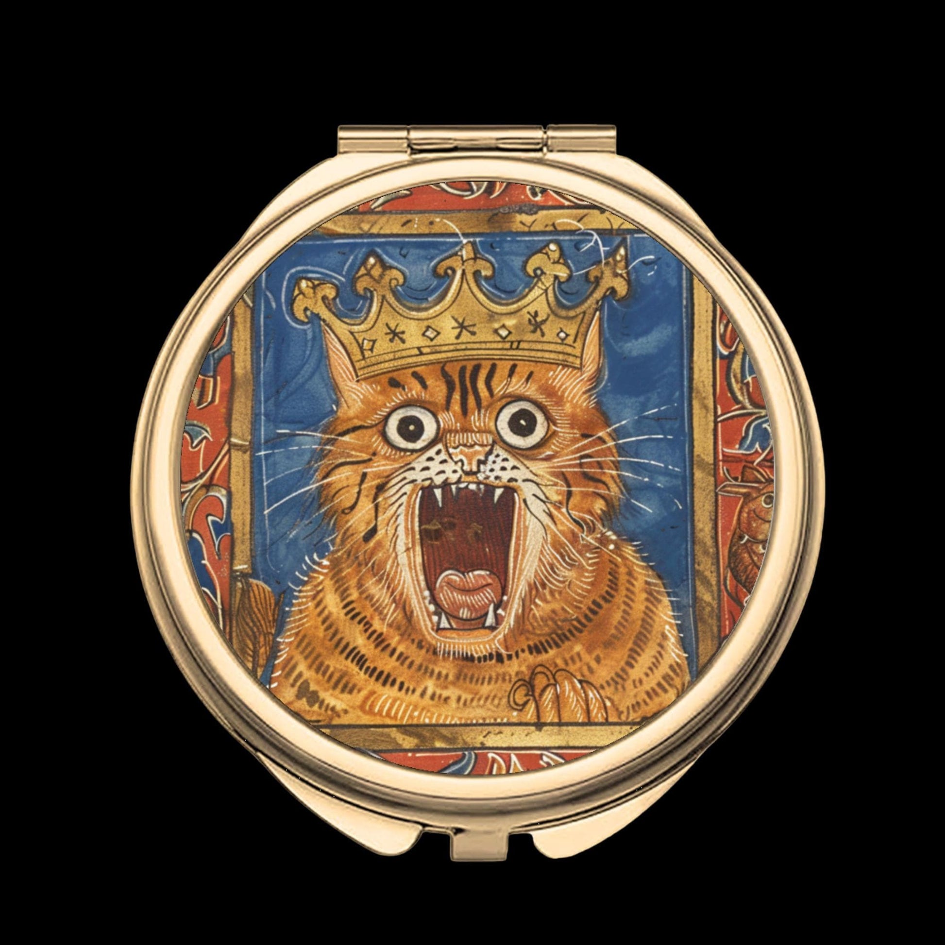 Round Compact Mirror - Classic Gold Untitled design - 2025-11-14T113726.366 - Wyrd Dezigns