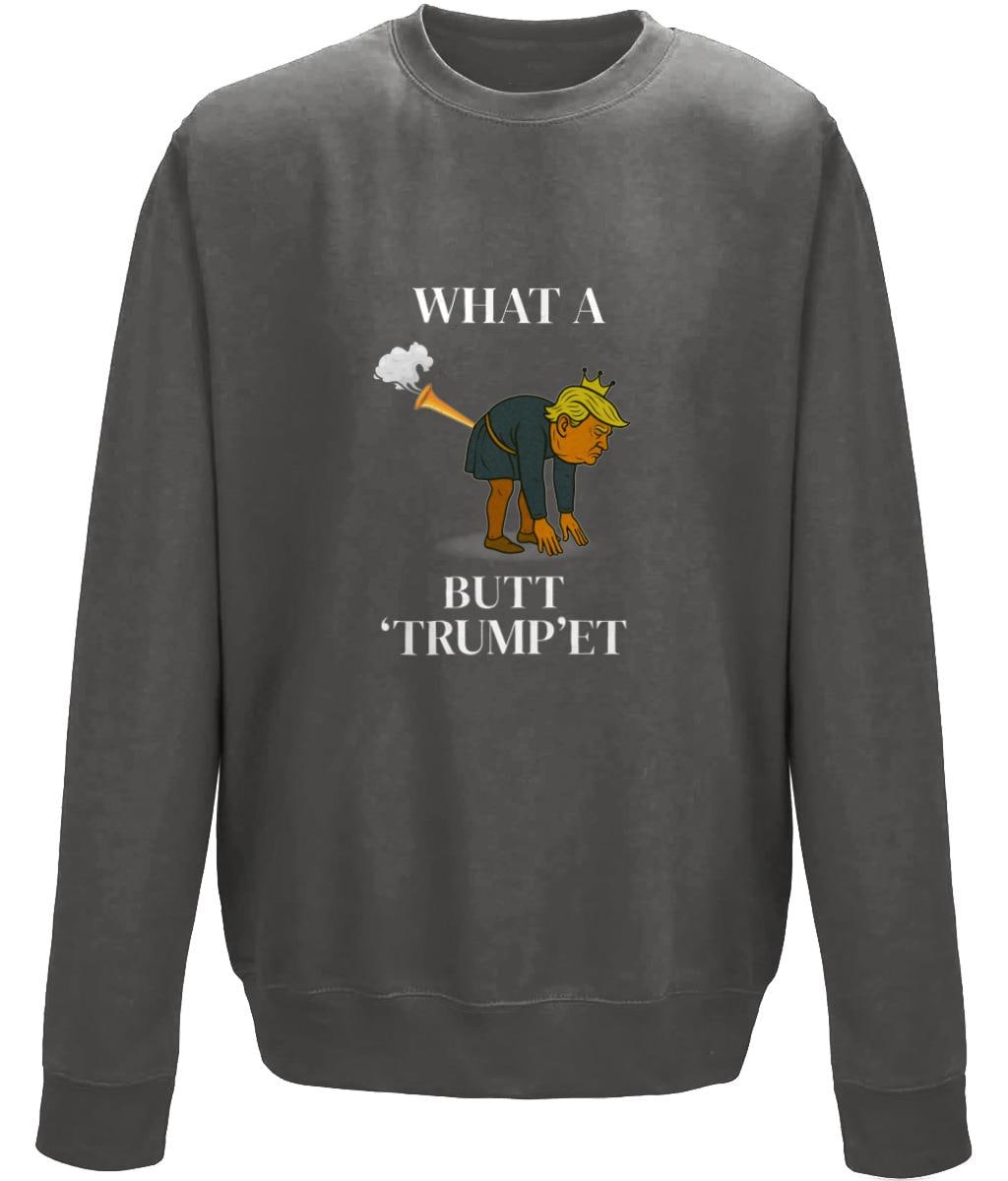 AWDis Just Hoods Sweatshirt (JH030) WHAT A butt trumpet (1) - Wyrd Dezigns
