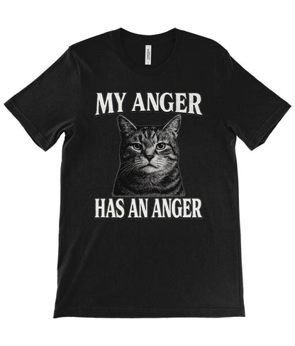 Funny Cat T-Shirt for Men Women – Grunge Meme Angry Cat Tee in Punk Retro Style - Wyrd Dezigns