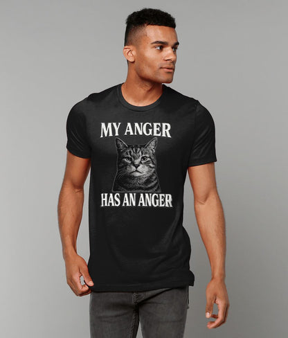 Funny Cat T-Shirt for Men Women – Grunge Meme Angry Cat Tee in Punk Retro Style - Wyrd Dezigns