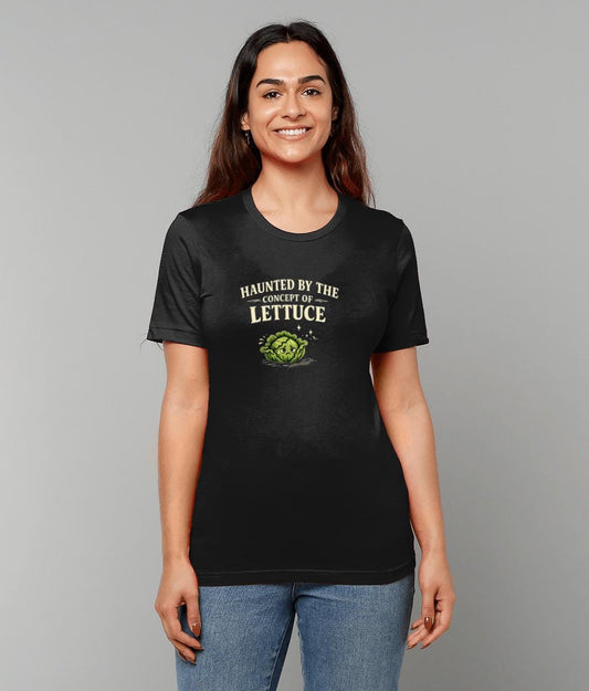 Funny Lettuce T-Shirt, Absurd Surreal Slogan Cotton Tee, Weird Internet Humour Gift - Wyrd Dezigns