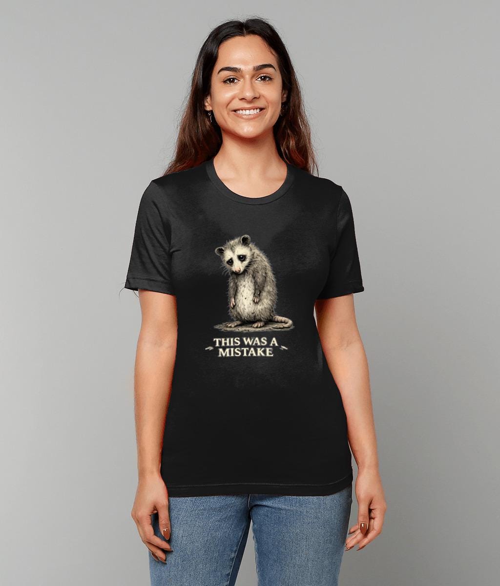 This Was A Mistake T Shirt Funny Regret Meme Tee for Introverts Dark Humour Gift - Wyrd Dezigns