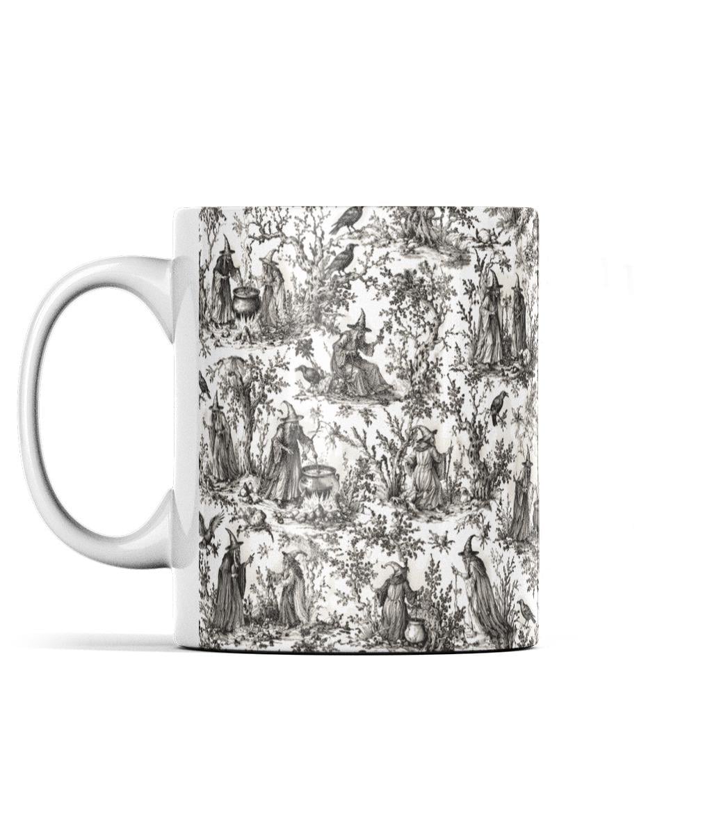 Witch Toile de Jouy Mug Gothic Cottagecore Coffee Cup for Witchcraft Lovers - Wyrd Dezigns