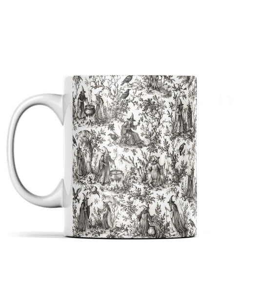 Witch Toile de Jouy Mug Gothic Cottagecore Coffee Cup for Witchcraft Lovers - Wyrd Dezigns