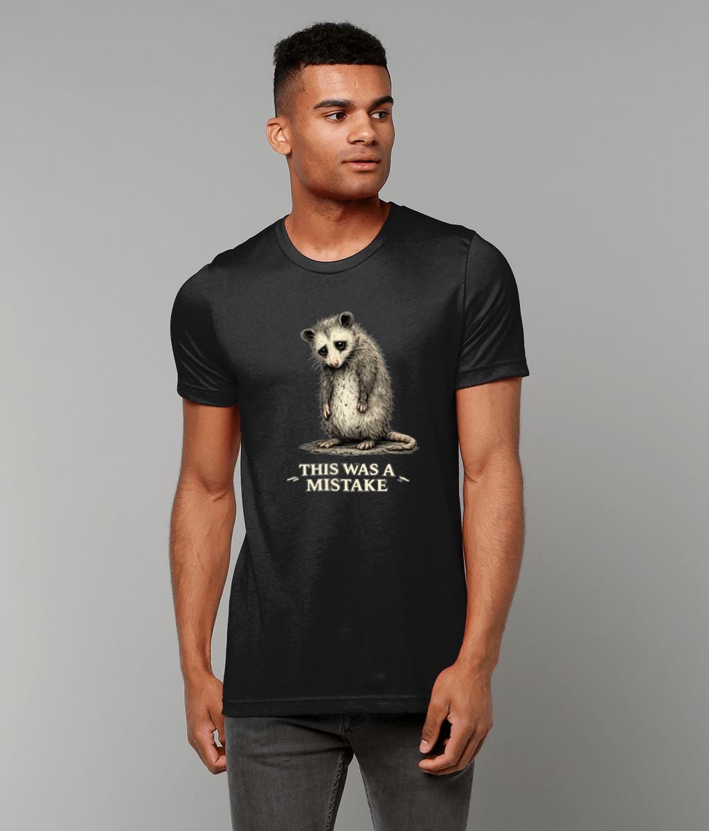 This Was A Mistake T Shirt Funny Regret Meme Tee for Introverts Dark Humour Gift - Wyrd Dezigns