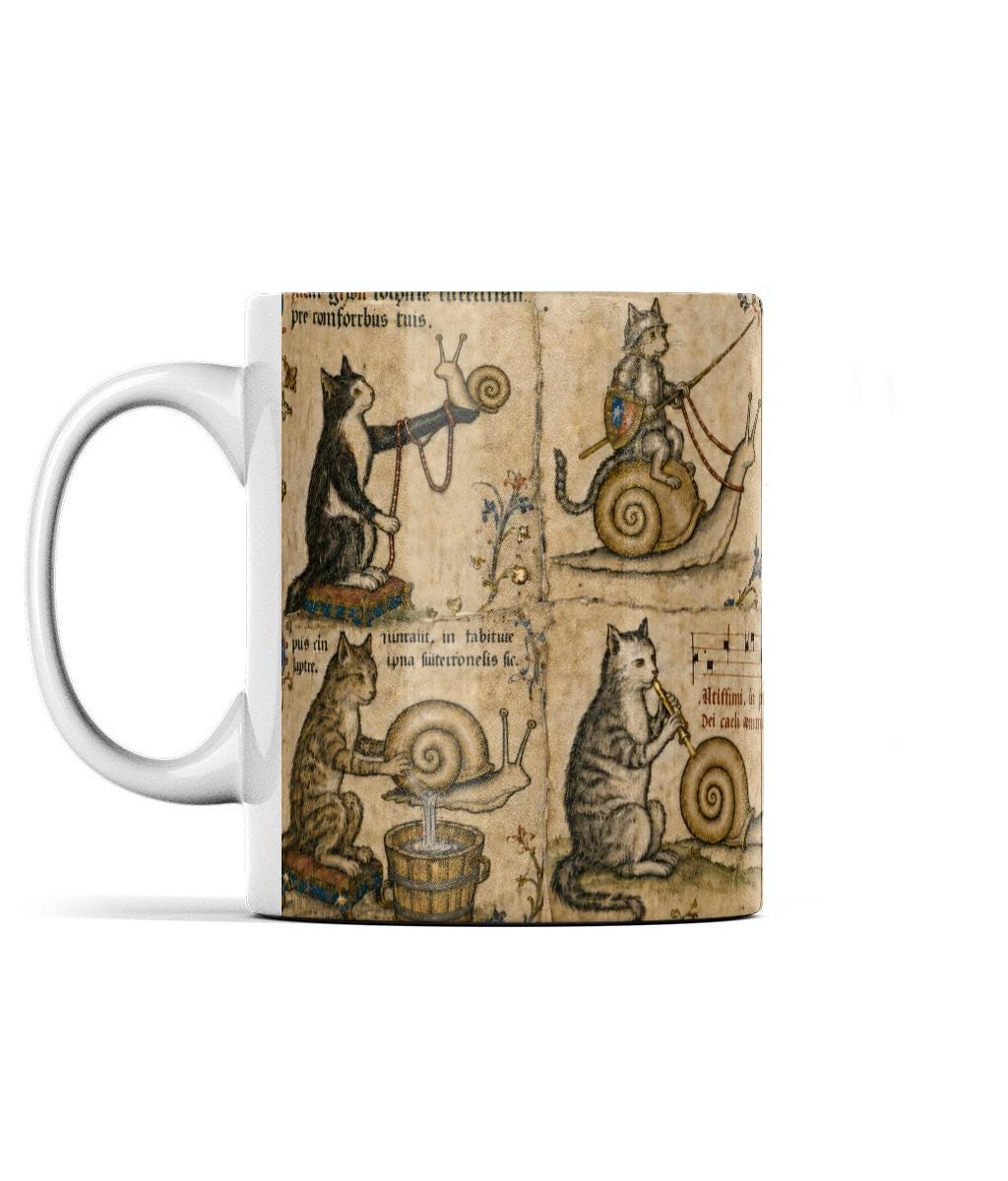 Borderless Mug cats and snails (4) cats and snails (4) cats and snails (4) - Wyrd Dezigns