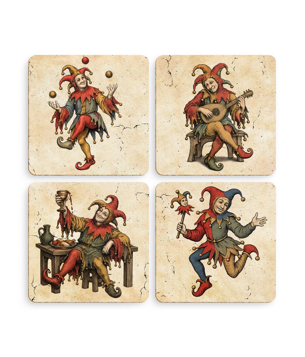 Pack of 4 Coasters Untitled design (51) - Wyrd Dezigns