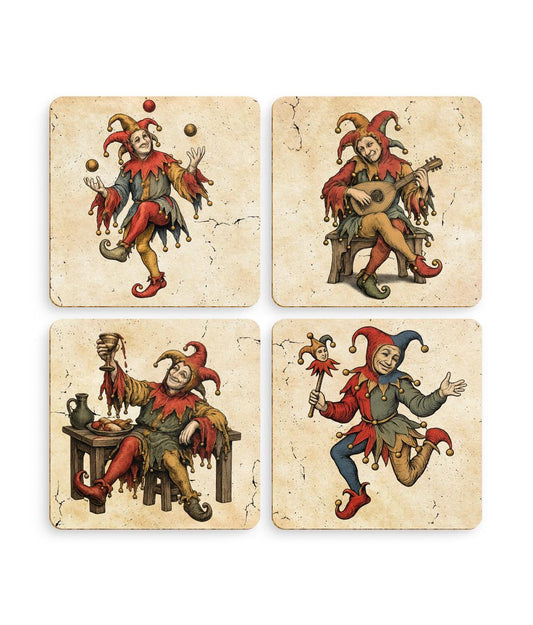 Pack of 4 Coasters Untitled design (51) - Wyrd Dezigns