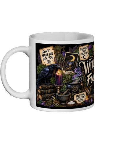 Witchcraft & Fuckery Mug, Gothic Occult Ceramic Mug - Wyrd Dezigns