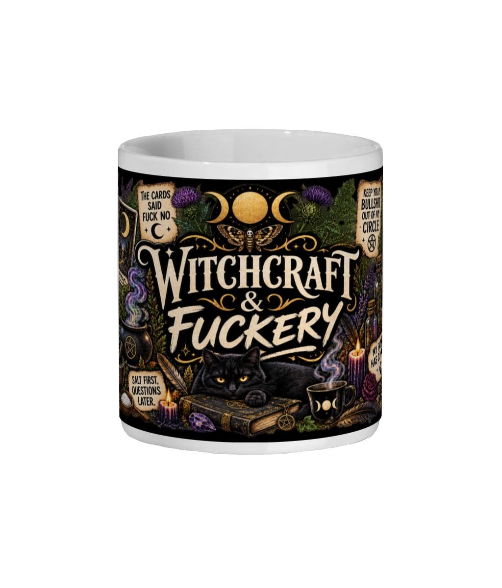 Witchcraft & Fuckery Mug, Gothic Occult Ceramic Mug - Wyrd Dezigns