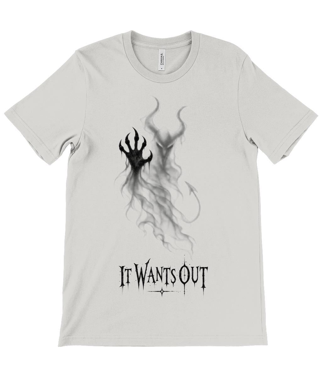 It Wants Out Demon T Shirt, Gothic Devil Graphic Tee, Dark Horror Shirt - Wyrd Dezigns