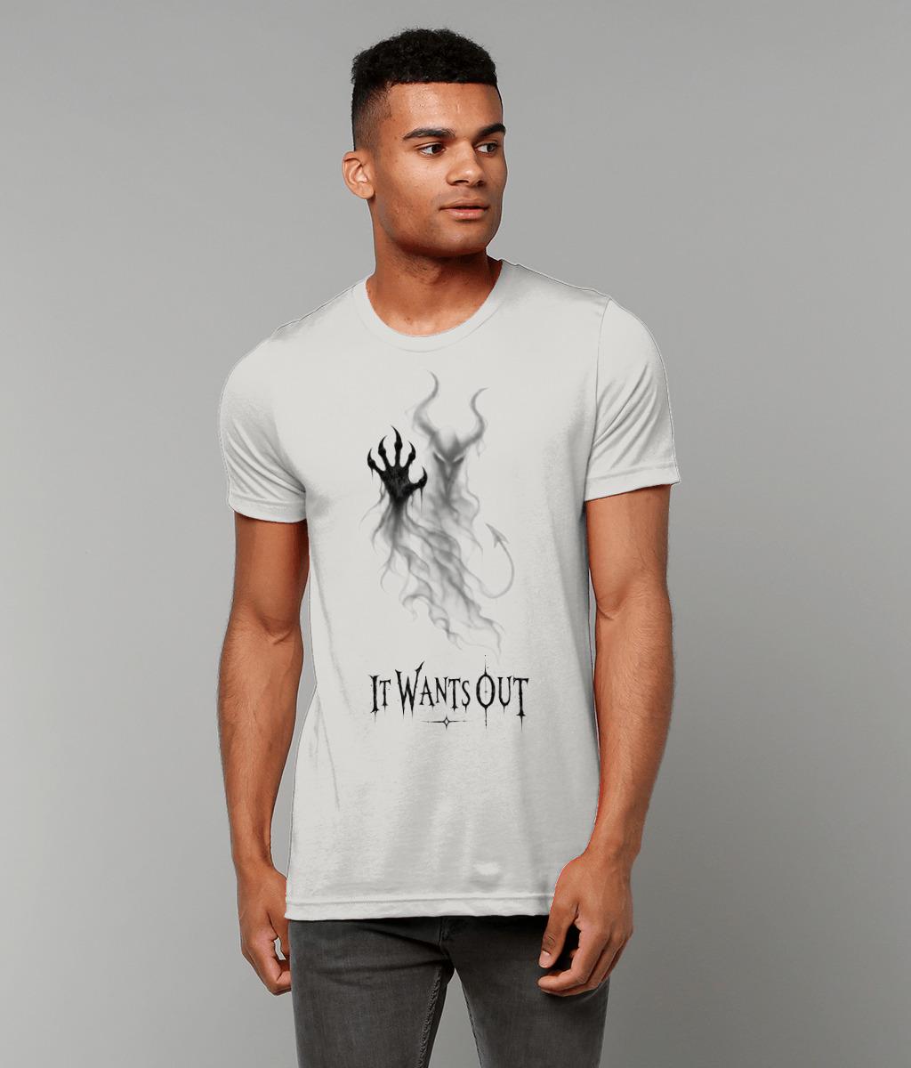 It Wants Out Demon T Shirt, Gothic Devil Graphic Tee, Dark Horror Shirt - Wyrd Dezigns