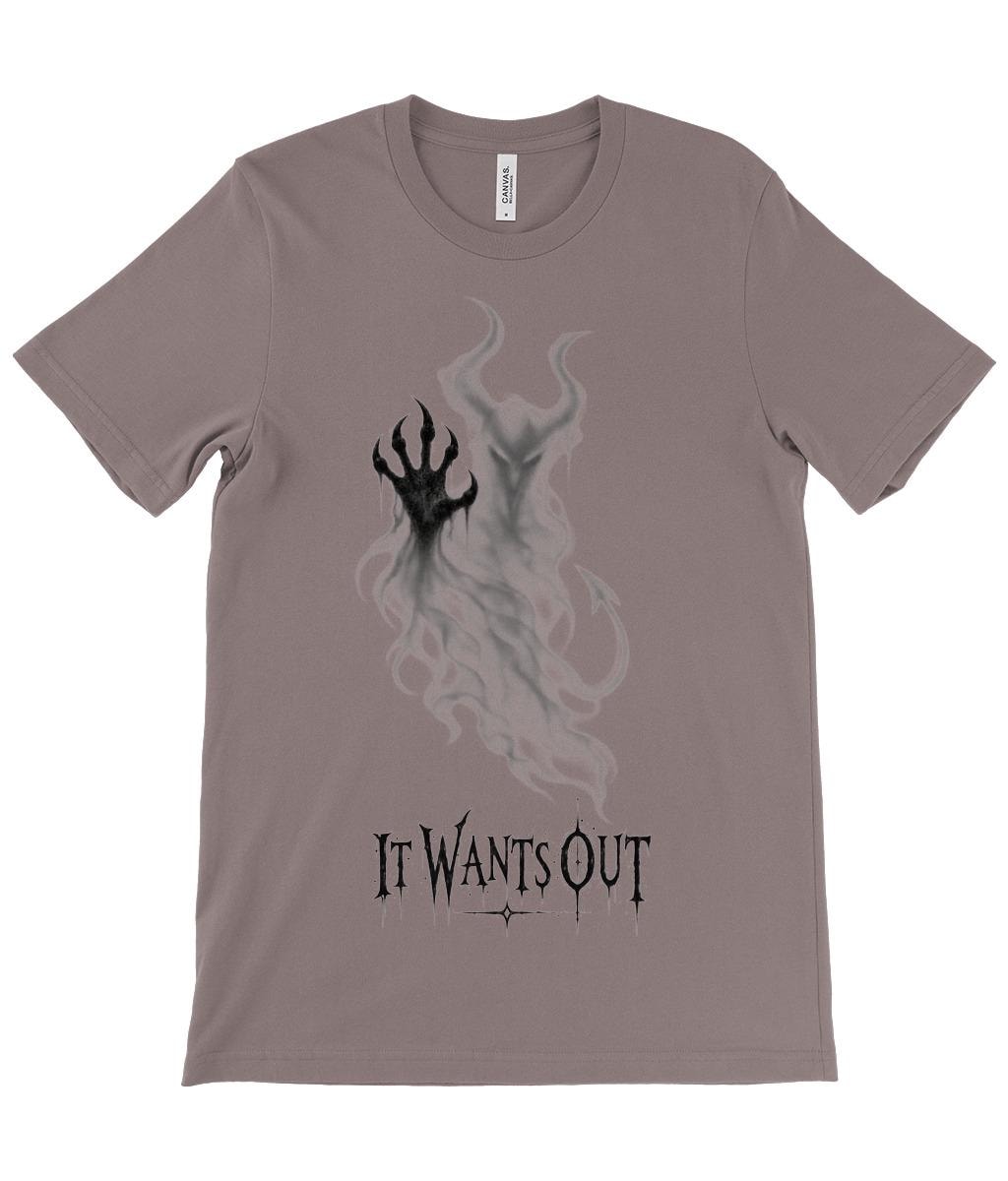 It Wants Out Demon T Shirt, Gothic Devil Graphic Tee, Dark Horror Shirt - Wyrd Dezigns