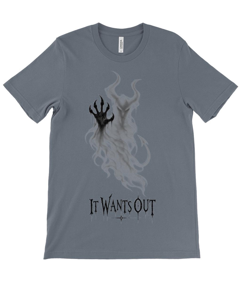 It Wants Out Demon T Shirt, Gothic Devil Graphic Tee, Dark Horror Shirt - Wyrd Dezigns