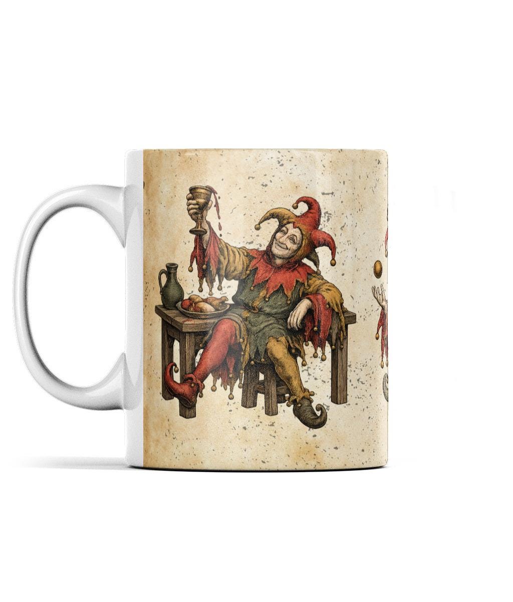 Borderless Mug jester mug (3) - Wyrd Dezigns