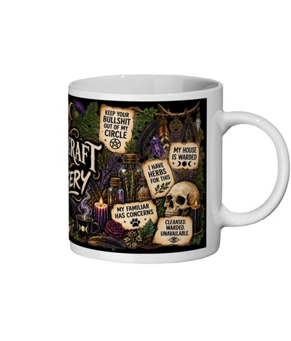 Witchcraft & Fuckery Mug, Gothic Occult Ceramic Mug - Wyrd Dezigns