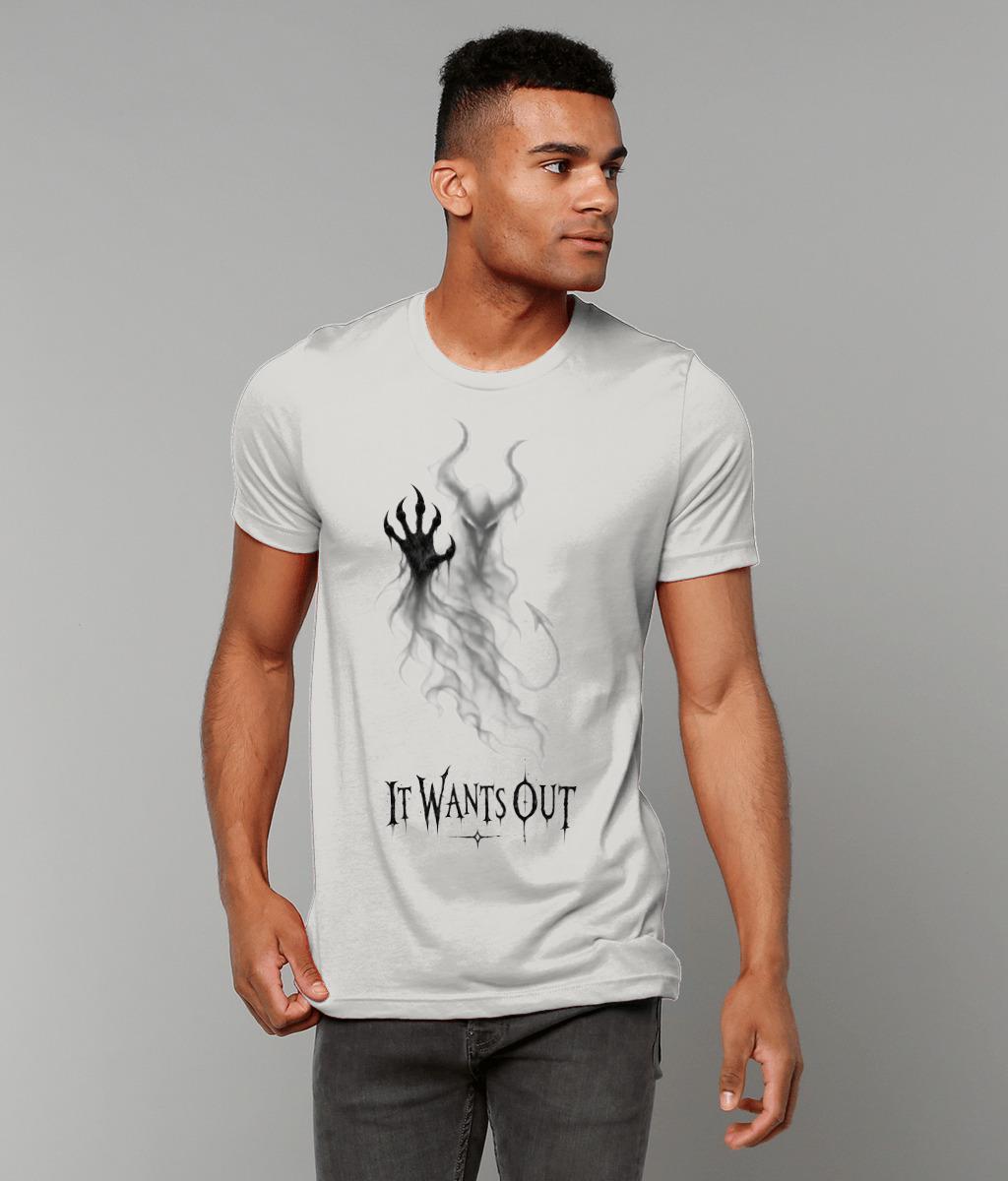 It Wants Out Demon T Shirt, Gothic Devil Graphic Tee, Dark Horror Shirt - Wyrd Dezigns