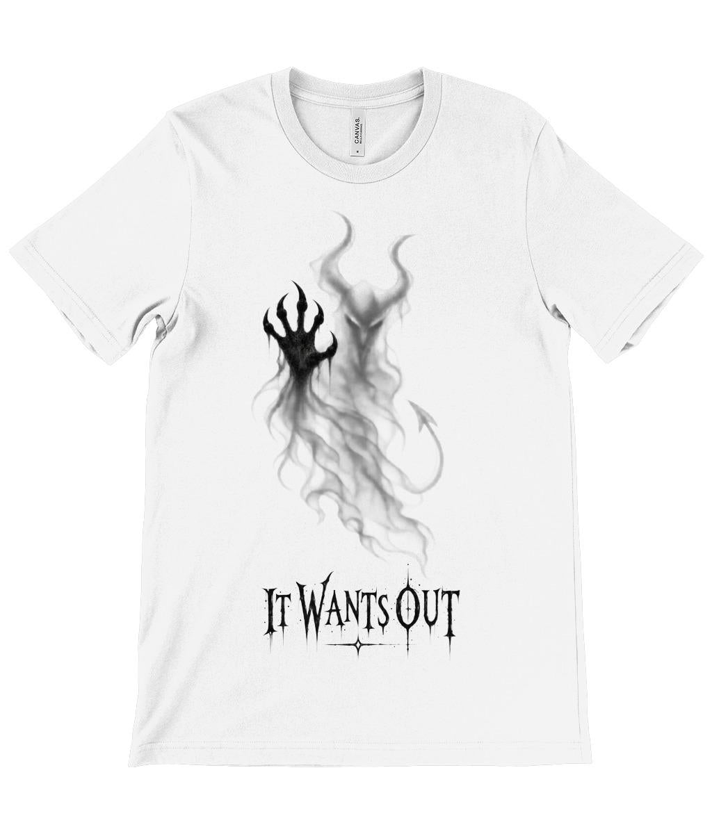 It Wants Out Demon T Shirt, Gothic Devil Graphic Tee, Dark Horror Shirt - Wyrd Dezigns