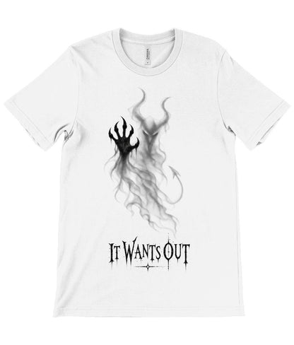 It Wants Out Demon T Shirt, Gothic Devil Graphic Tee, Dark Horror Shirt - Wyrd Dezigns
