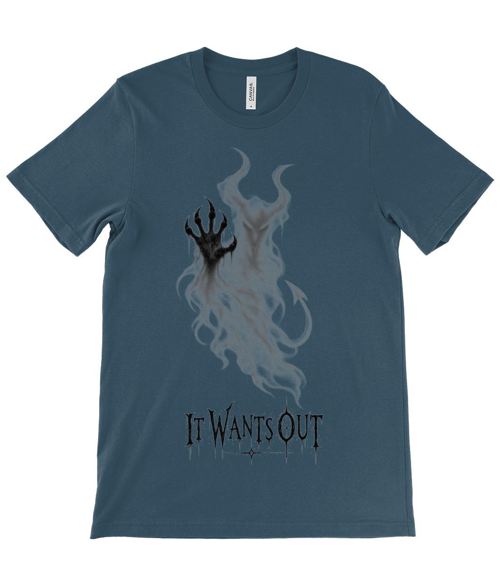 It Wants Out Demon T Shirt, Gothic Devil Graphic Tee, Dark Horror Shirt - Wyrd Dezigns