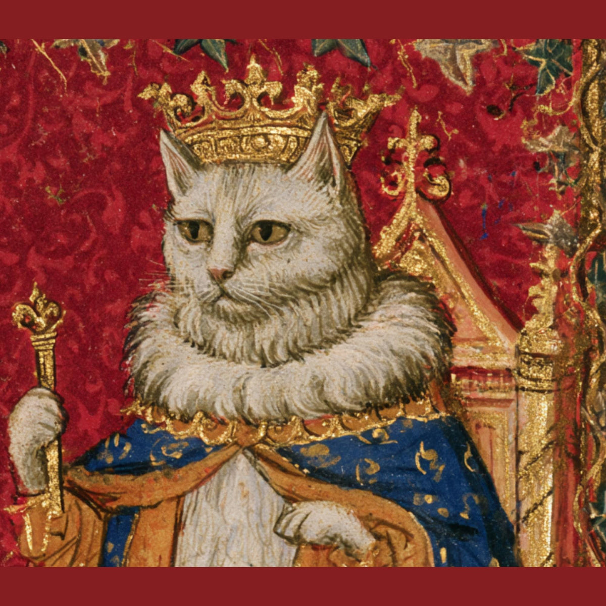 Crowned Cats 2027 Calendar, Medieval Cat Wall Calendar, Royal Cat Lover Gift - Wyrd Dezigns