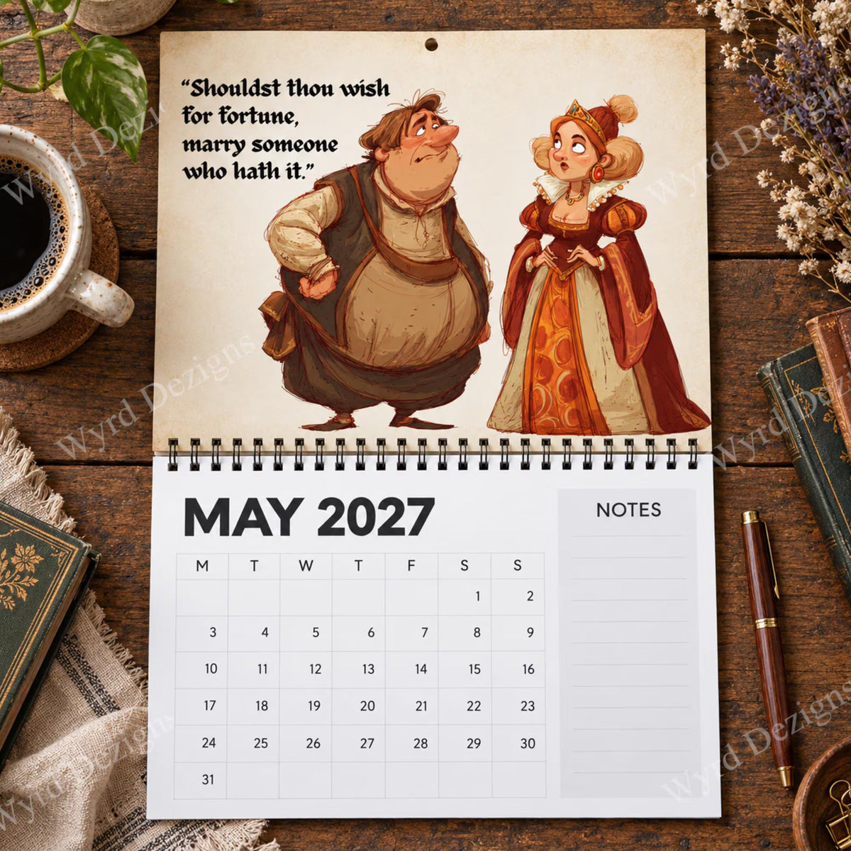 Medieval Nonsense 2027 Calendar