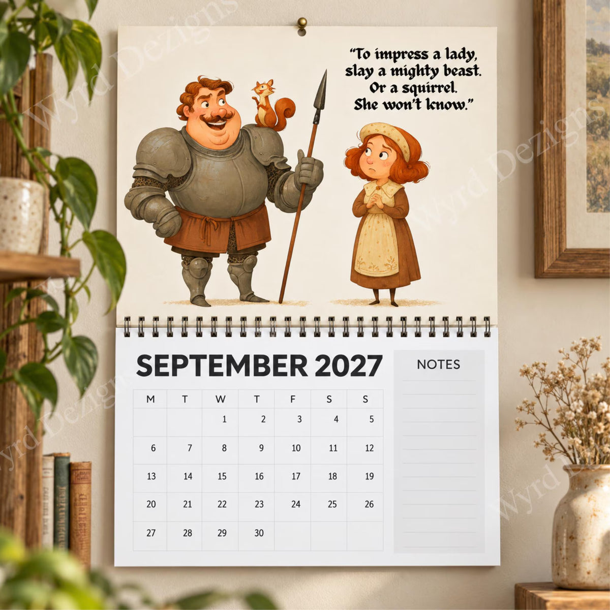 Medieval Nonsense 2027 Calendar
