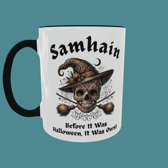 Samhain Mug, Halloween Mug, Ancient Celtic Festival Gift, Witchy Gifts, Occult Ceremony Mug, Harvest Season, Equinox, Winter Solstice Gift
