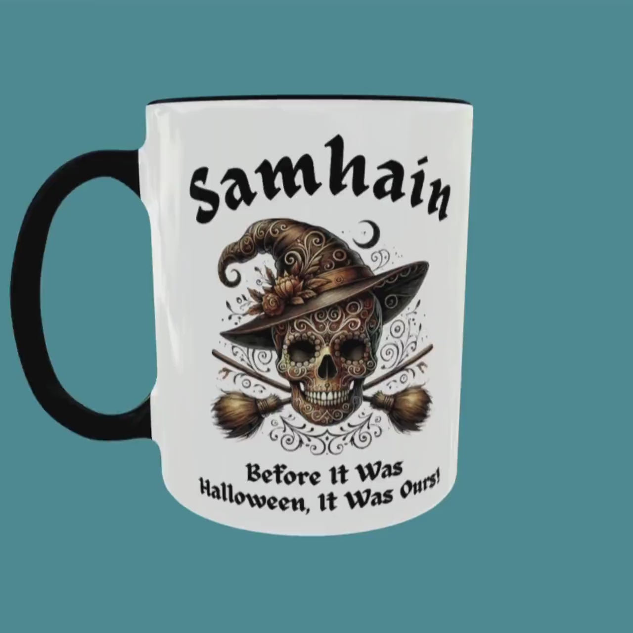 Samhain Mug, Halloween Mug, Ancient Celtic Festival Gift, Witchy Gifts, Occult Ceremony Mug, Harvest Season, Equinox, Winter Solstice Gift