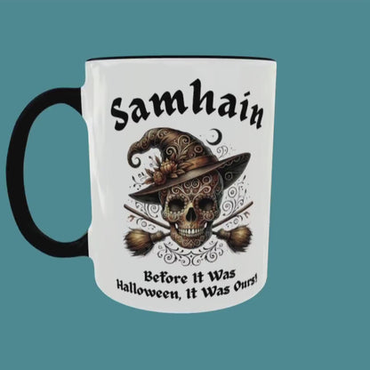 Samhain Mug, Halloween Mug, Ancient Celtic Festival Gift, Witchy Gifts, Occult Ceremony Mug, Harvest Season, Equinox, Winter Solstice Gift