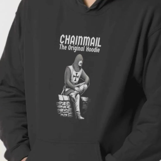 Chainmail The Original Hoodie, Medieval Humour, Hundred Years War, Sarcastic Gothic Hoodie, Medieval Re-Enactment, Gamer Hoodie